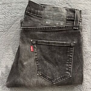 Levi's Men's Dark Gray Slim Jeans
